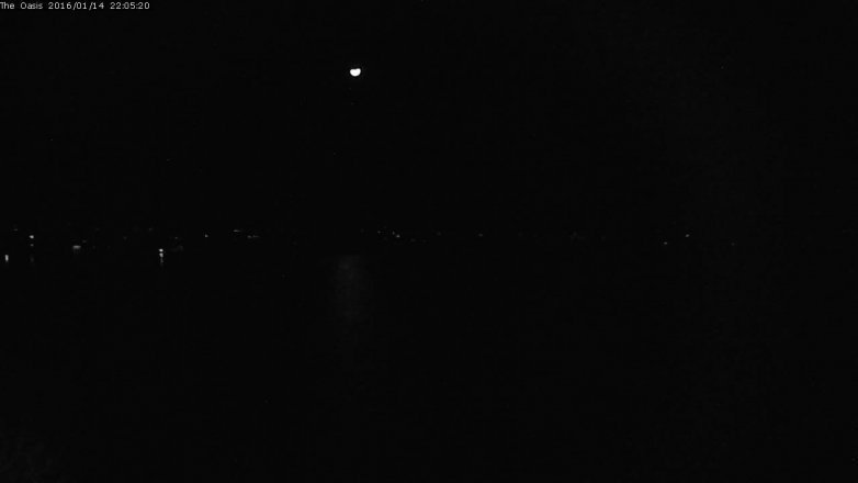 Lake Travis webcam, January 14, 2016 9:10 PM CT