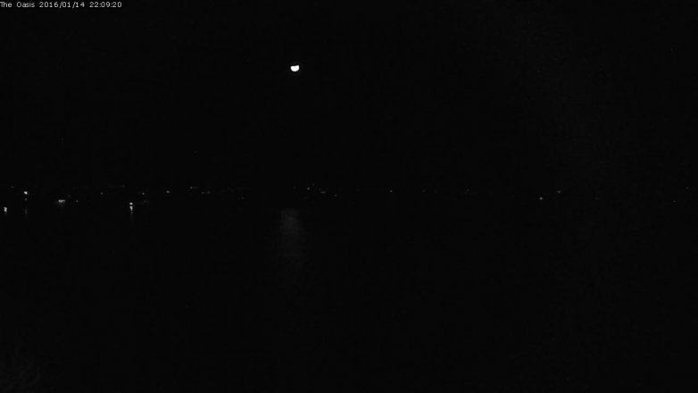 Lake Travis webcam, January 14, 2016 9:15 PM CT