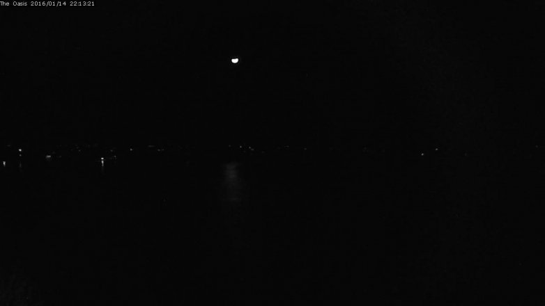 Lake Travis webcam, January 14, 2016 9:20 PM CT