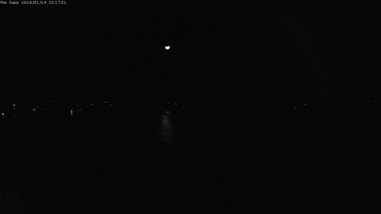 Lake Travis webcam, January 14, 2016 9:25 PM CT
