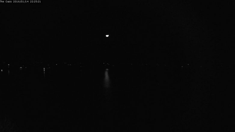 Lake Travis webcam, January 14, 2016 9:30 PM CT