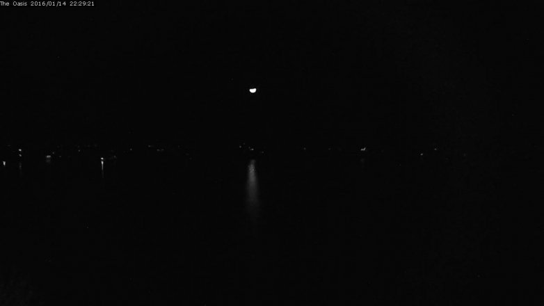 Lake Travis webcam, January 14, 2016 9:35 PM CT