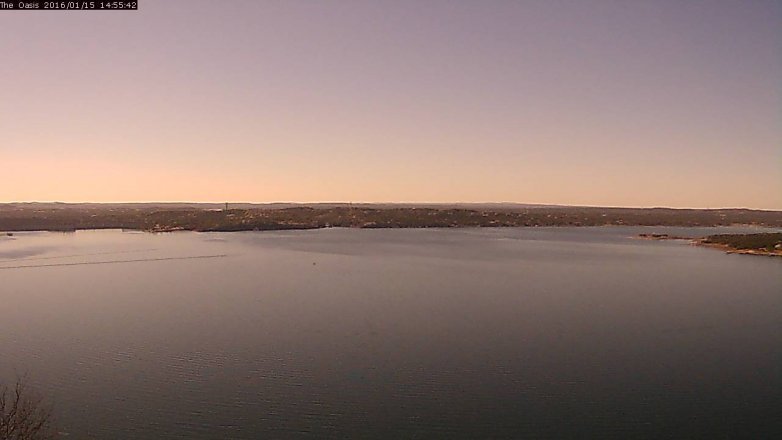 Lake Travis webcam, January 15, 2016 2:00 PM CT