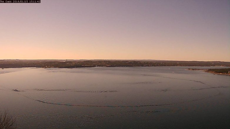 Lake Travis webcam, January 15, 2016 2:15 PM CT