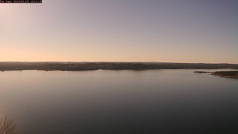 Lake Travis webcam, January 15, 2016 3:15 PM CT
