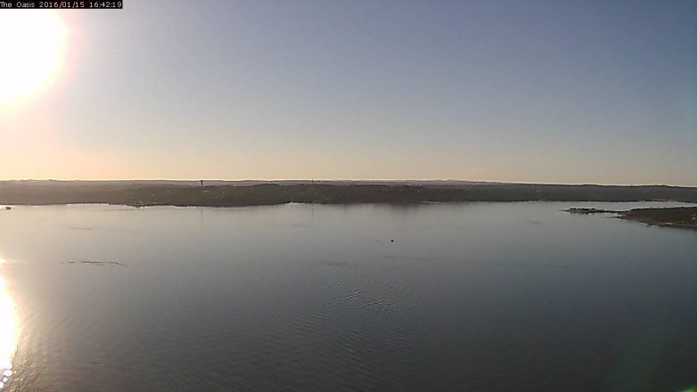 Lake Travis webcam, January 15, 2016 3:50 PM CT