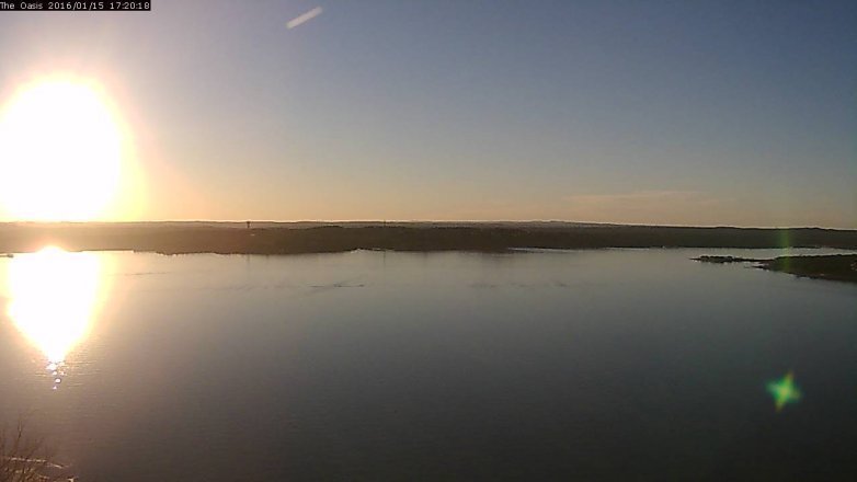 Lake Travis webcam, January 15, 2016 4:25 PM CT