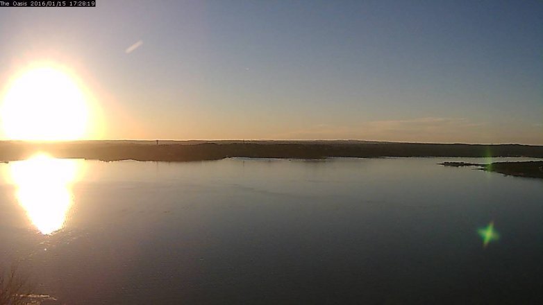 Lake Travis webcam, January 15, 2016 4:35 PM CT