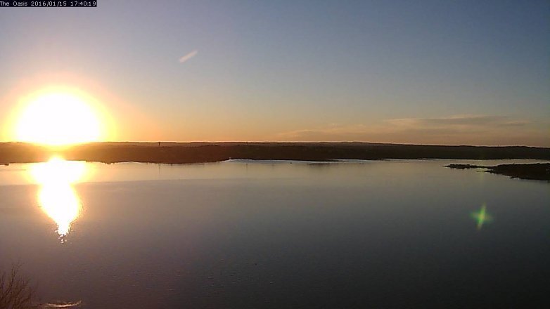 Lake Travis webcam, January 15, 2016 4:45 PM CT