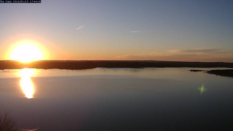 Lake Travis webcam, January 15, 2016 4:50 PM CT