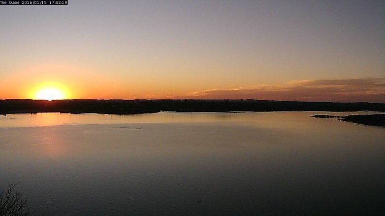 Lake Travis webcam, January 15, 2016 5:00 PM CT