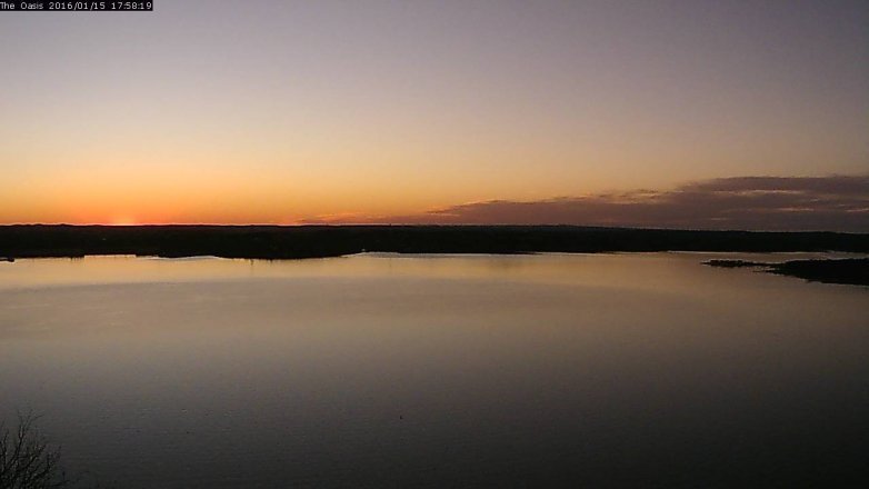 Lake Travis webcam, January 15, 2016 5:05 PM CT