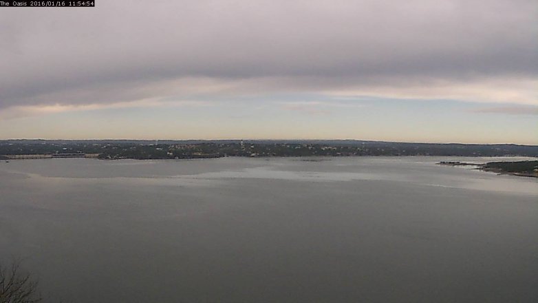Lake Travis webcam, January 16, 2016 11:00 AM CT
