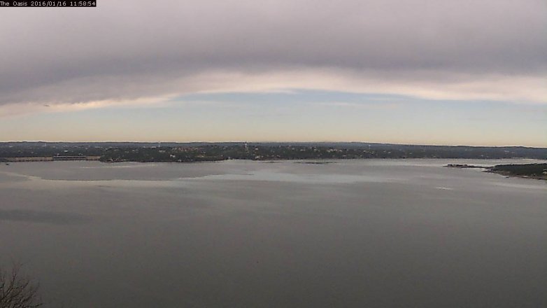 Lake Travis webcam, January 16, 2016 11:05 AM CT