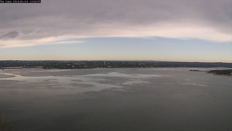 Lake Travis webcam, January 16, 2016 11:10 AM CT
