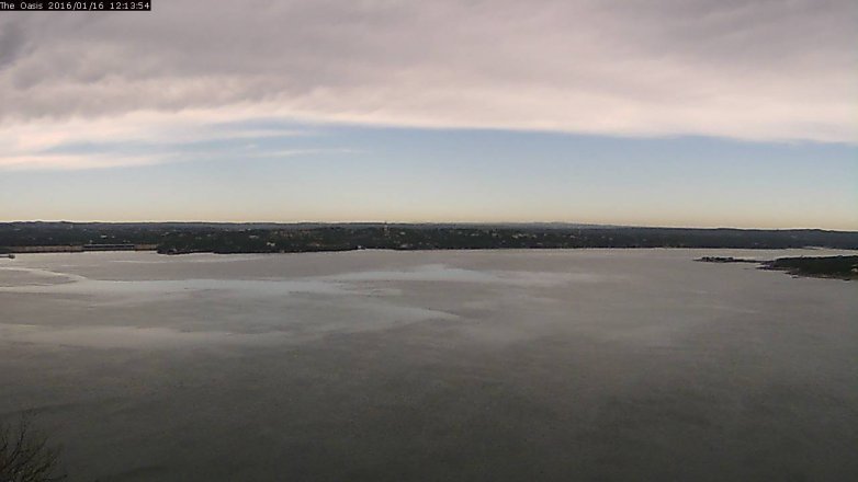 Lake Travis webcam, January 16, 2016 11:20 AM CT