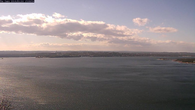 Lake Travis webcam, January 16, 2016 2:15 PM CT
