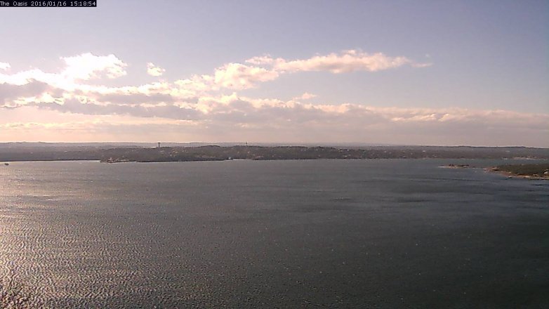 Lake Travis webcam, January 16, 2016 2:25 PM CT