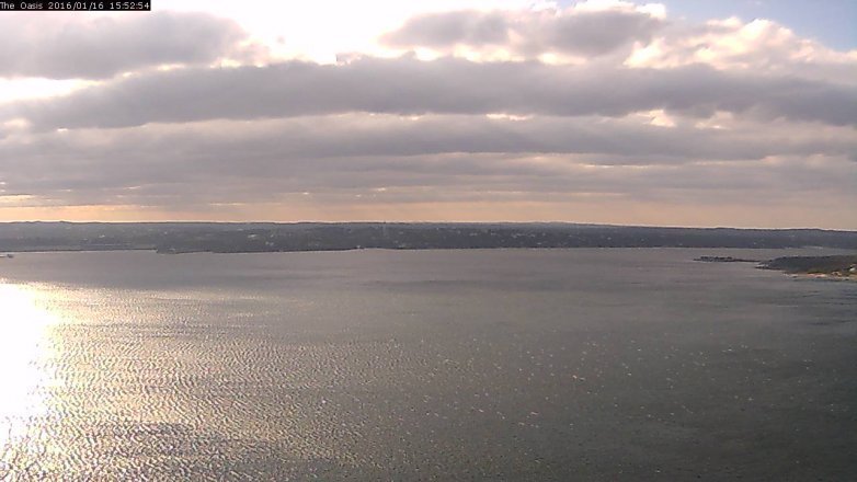 Lake Travis webcam, January 16, 2016 3:00 PM CT