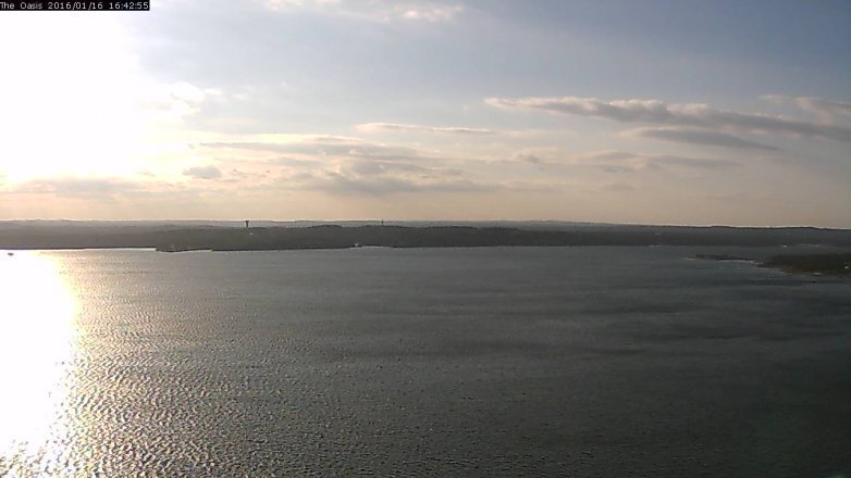 Lake Travis webcam, January 16, 2016 3:50 PM CT