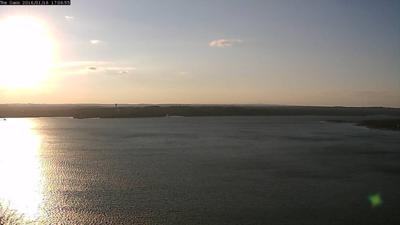 Lake Travis webcam, January 16, 2016 4:10 PM CT