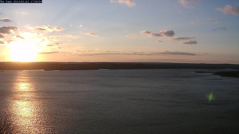 Lake Travis webcam, January 16, 2016 4:40 PM CT