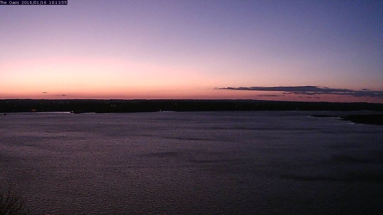 Lake Travis webcam, January 16, 2016 5:20 PM CT
