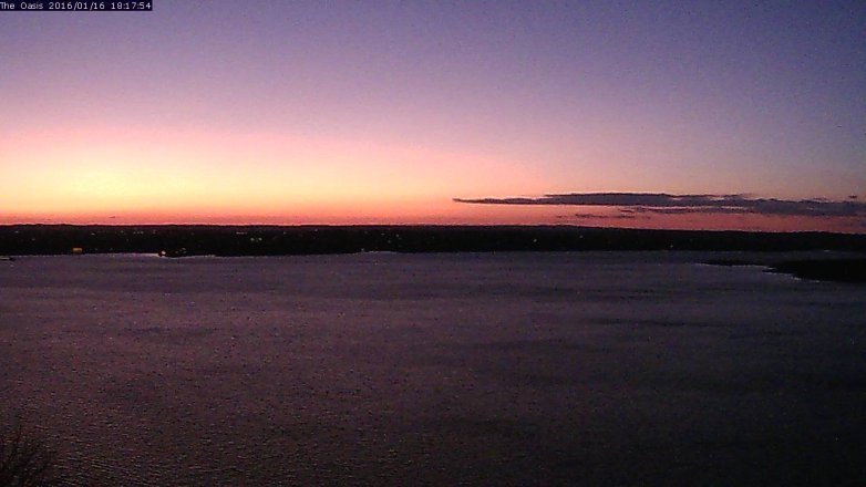Lake Travis webcam, January 16, 2016 5:25 PM CT