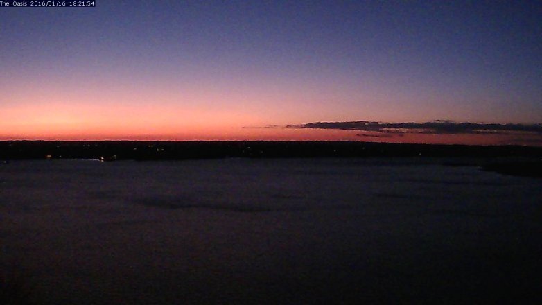 Lake Travis webcam, January 16, 2016 5:30 PM CT