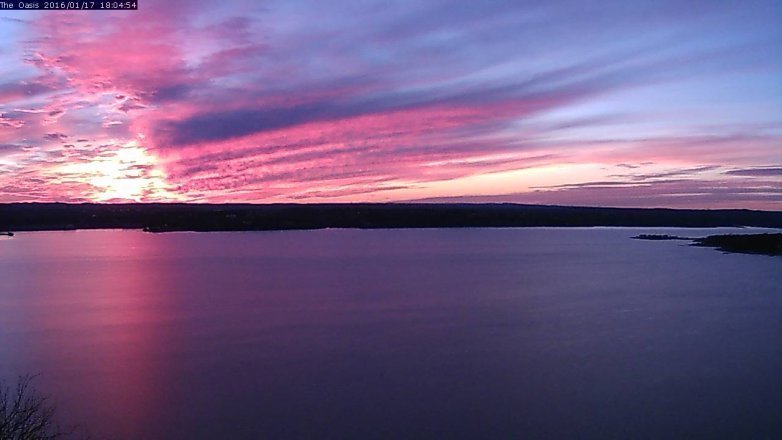 Lake Travis webcam, January 17, 2016 5:10 PM CT