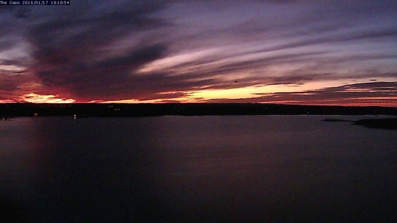 Lake Travis webcam, January 17, 2016 5:25 PM CT