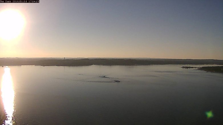 Lake Travis webcam, January 18, 2016 4:10 PM CT