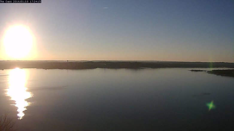 Lake Travis webcam, January 18, 2016 4:30 PM CT
