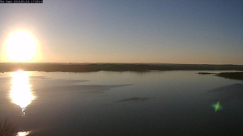 Lake Travis webcam, January 18, 2016 4:35 PM CT