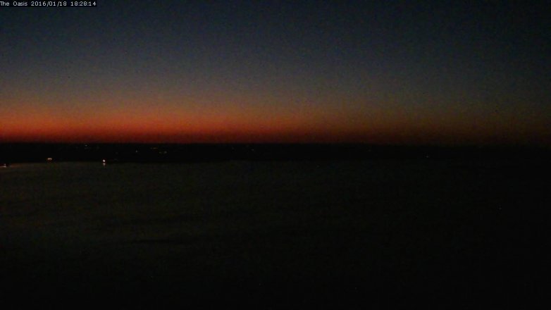Lake Travis webcam, January 18, 2016 5:35 PM CT
