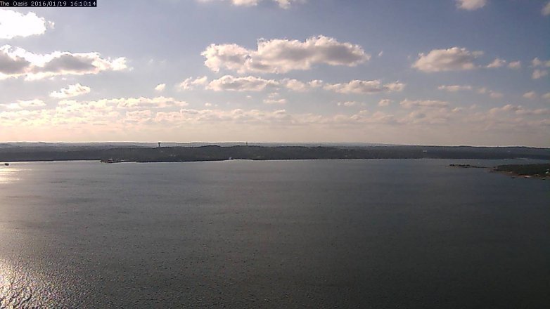 Lake Travis webcam, January 19, 2016 3:15 PM CT