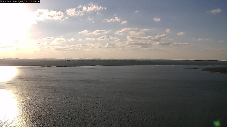 Lake Travis webcam, January 19, 2016 4:00 PM CT