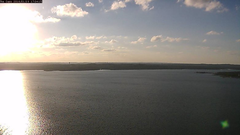 Lake Travis webcam, January 19, 2016 4:10 PM CT