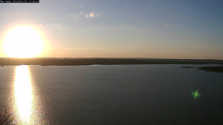 Lake Travis webcam, January 19, 2016 4:40 PM CT