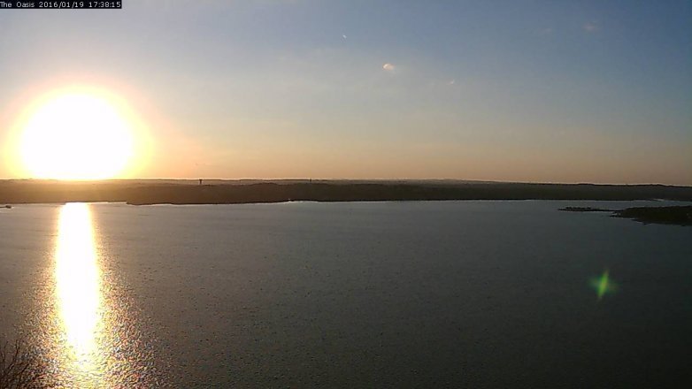 Lake Travis webcam, January 19, 2016 4:45 PM CT
