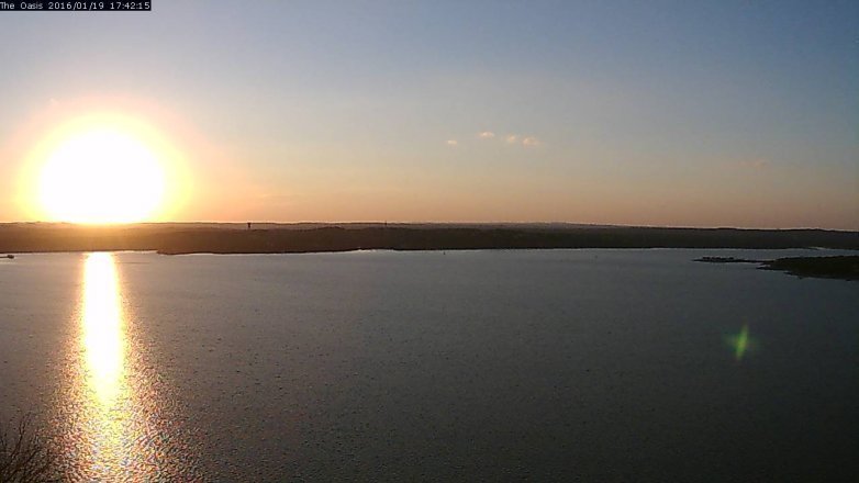 Lake Travis webcam, January 19, 2016 4:50 PM CT