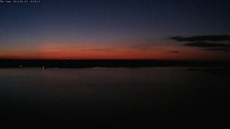 Lake Travis webcam, January 19, 2016 5:35 PM CT