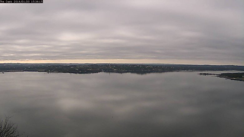 Lake Travis webcam, January 20, 2016 2:45 PM CT