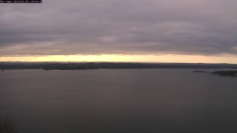 Lake Travis webcam, January 20, 2016 3:30 PM CT