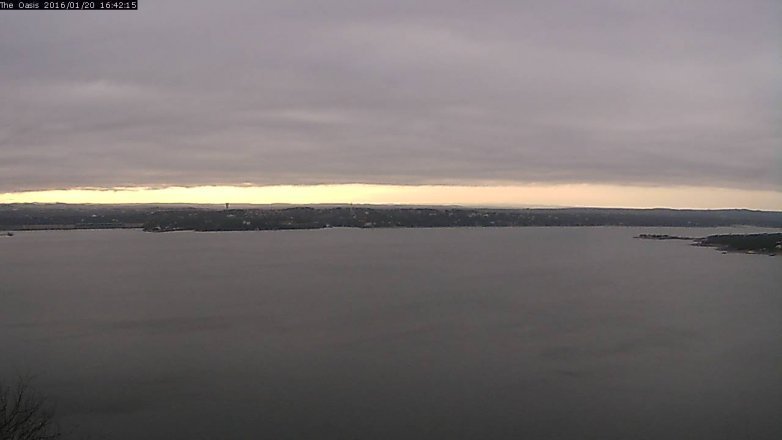 Lake Travis webcam, January 20, 2016 3:50 PM CT