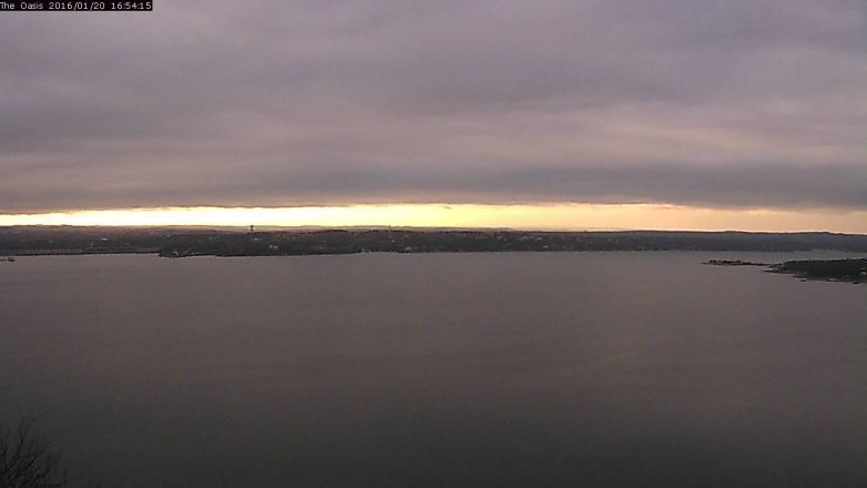 Lake Travis webcam, January 20, 2016 4:00 PM CT