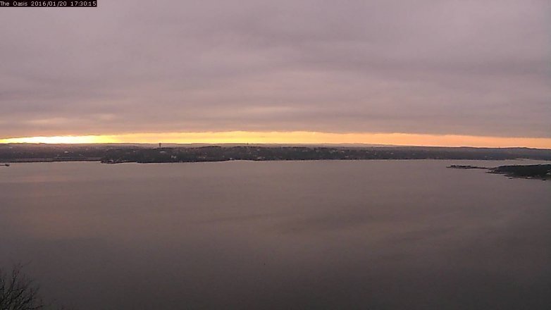 Lake Travis webcam, January 20, 2016 4:35 PM CT