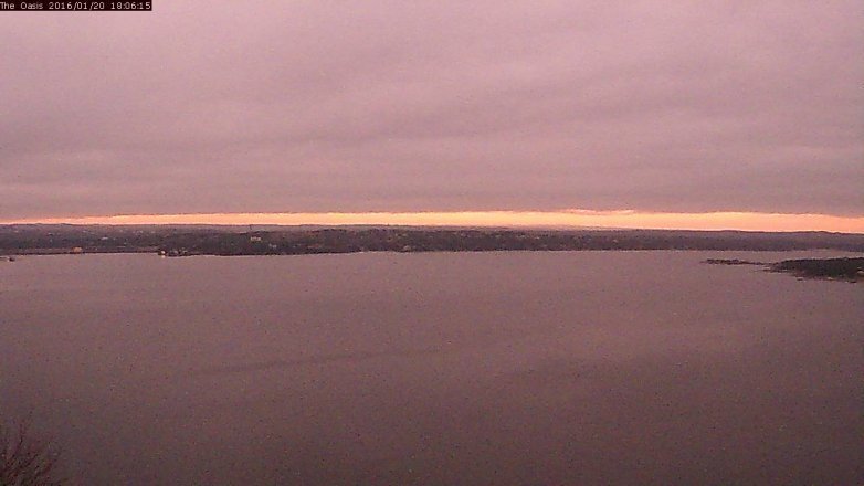 Lake Travis webcam, January 20, 2016 5:15 PM CT