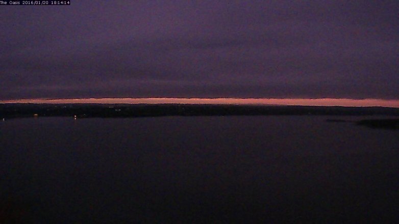 Lake Travis webcam, January 20, 2016 5:20 PM CT