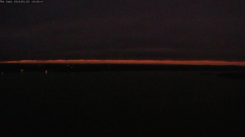 Lake Travis webcam, January 20, 2016 5:25 PM CT